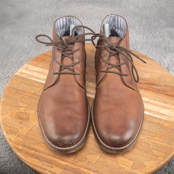 Sperry Newman Chukka Water-resistant Leather Boots Tan Brown 9 M Top Sider - Picture 2 of 9